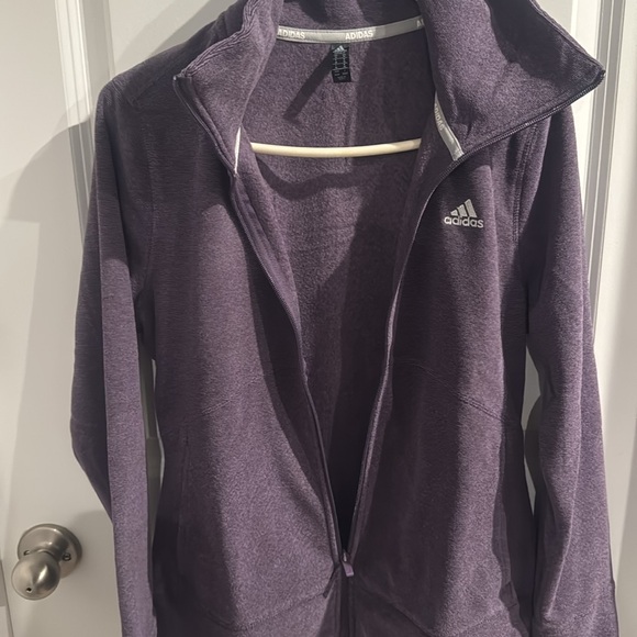 Adidas Womens Heather FLC Jacket - Picture 7 of 9